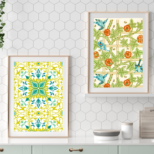 Classic Foliage Set Printable Posters by W.Morris Digital Wall Art Download