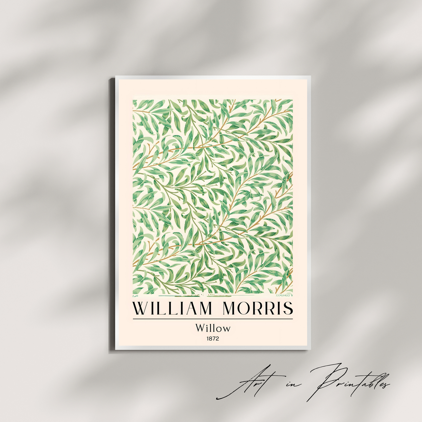 FREE - Digital Wall Art Download – Willow Boughs by W. Morris Printable Poster