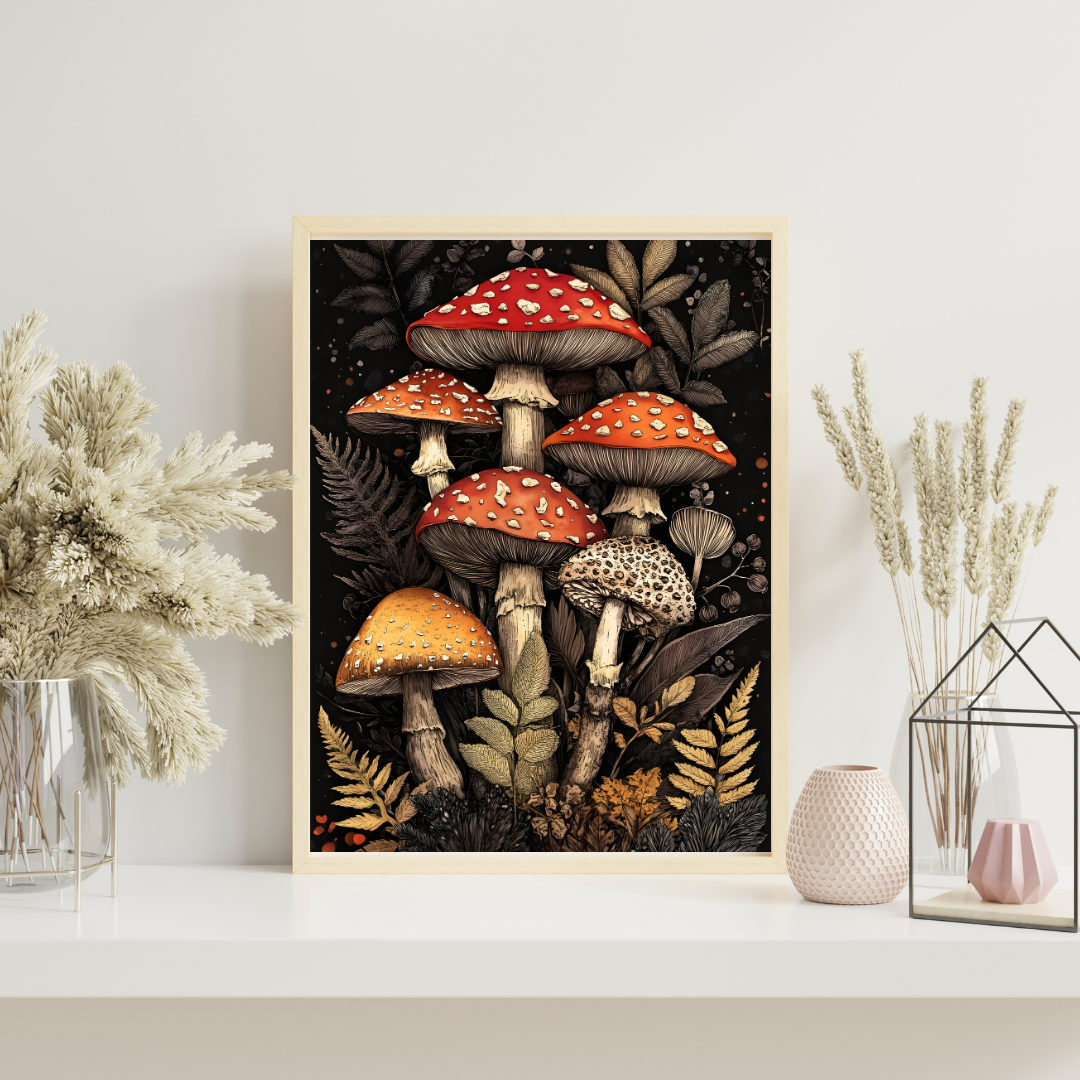 William Morris Inspired Dark Botanicals & Creatures Collection