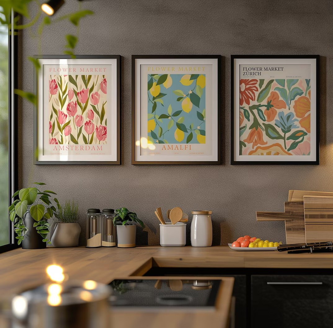 Floral Market Printable Wall Art Bundle
