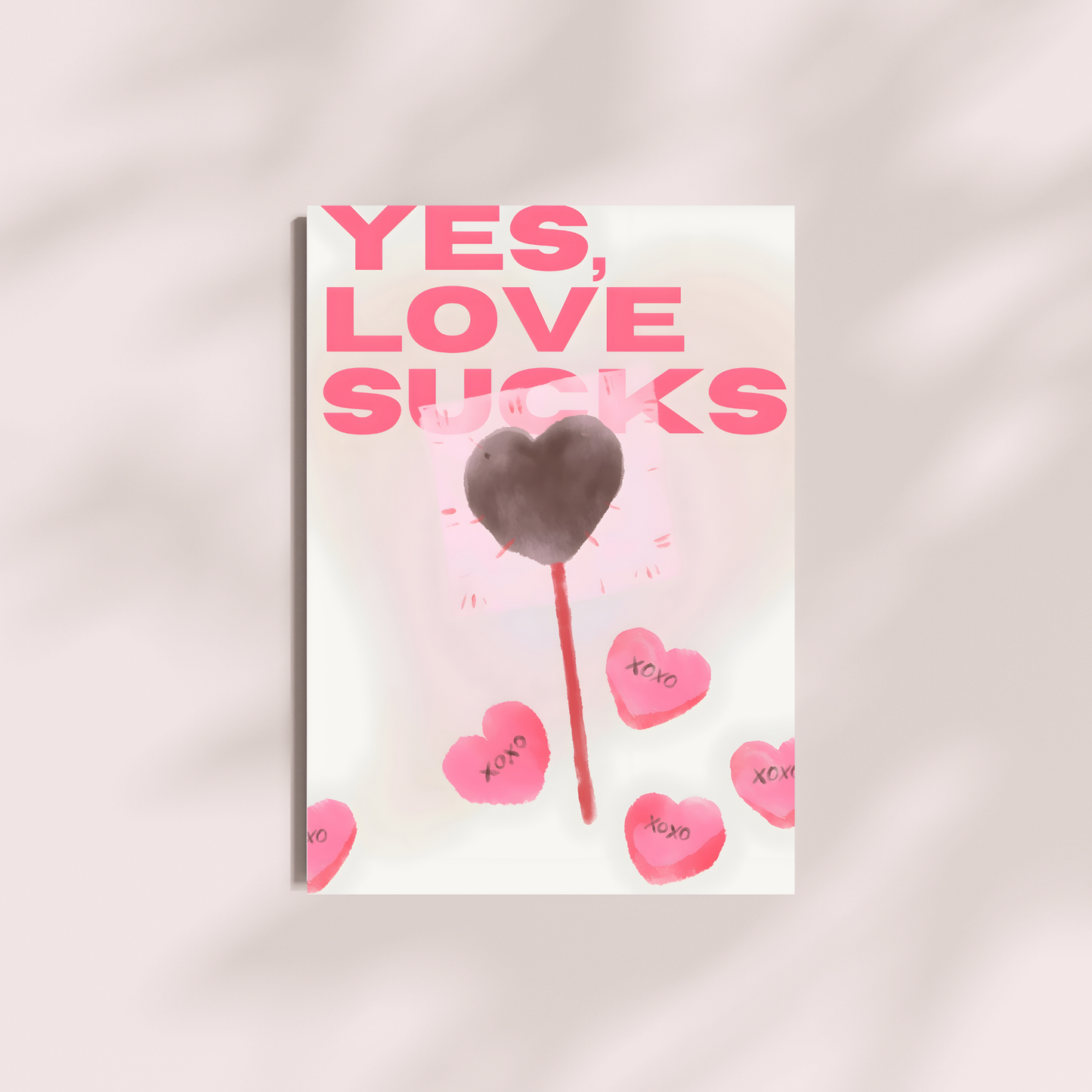 FREE - Digital Wall Art Download – Cat with Pink Bow & Eclectic Love Printable Poster